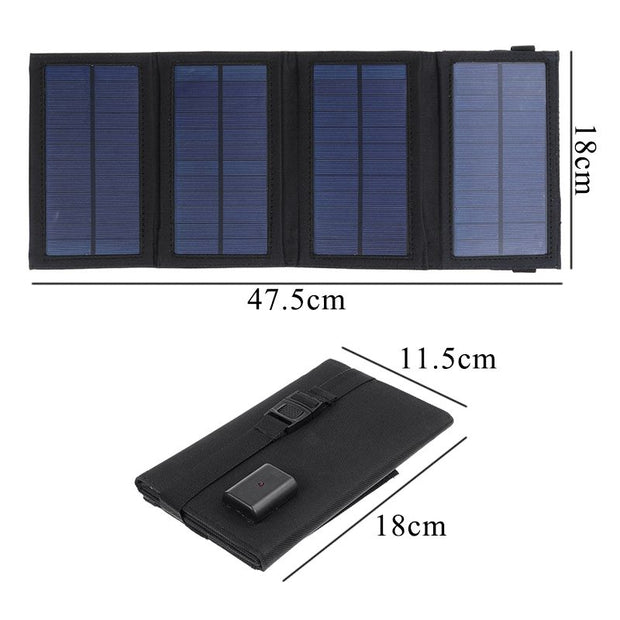 15W Portable Solar Panel Waterproof Charger